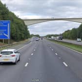 The M1 motorway had to be closed near Sheffield for over an hour because a pedestrian was reported on the carriageway near junction 37