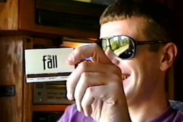 Simon Wolstencroft in a still from The Dave Bush Tapes, a Fall tour film that premieres at the Futures and Past festival.