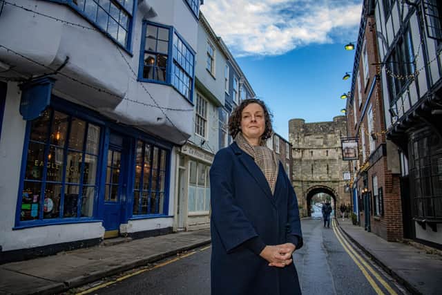 Prof Victoria Wells outside The Eagle and Child and The Hole in Wall near Bootham Bar photographed for The Yorkshire Post by Tony Johnson.
She has revealed how a pub's location can be make-or-break for pub-goers. It also highlights their value in modern society.