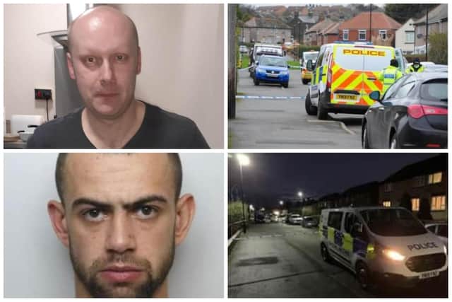 William Parr (bottom left) was found guilty of manslaughter, relating to the fatal attack upon his neighbour, Lee Phillips, at the conclusion of a Sheffield Crown Court trial in February 2023