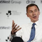 The Chancellor of the Exchequer Jeremy Hunt speaking during the British Chambers Commerce Annual Global conference, at the QEII Centre, London.