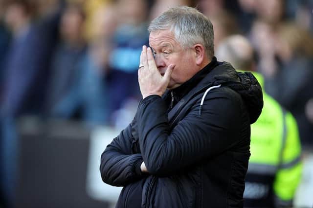 ACCEPTANCE: Sheffield United manager Chris Wilder knows his side is going to be relegated from the Premier League
