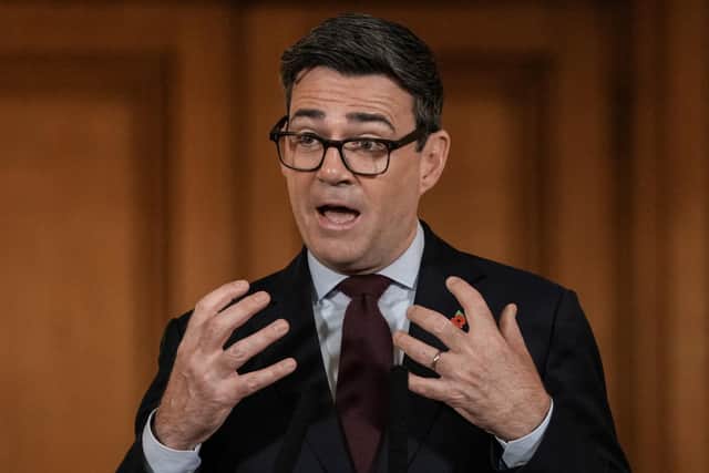 Prime Minister Andy Burnham at 10 Downing Street in London. PIC: Carlos Jasso/PA