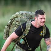 Soldiers pushed themselves to complete the demanding route.