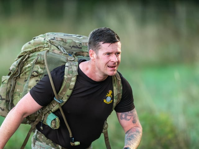 Soldiers pushed themselves to complete the demanding route.
