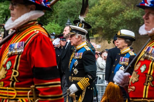 King Charles III at Queen Elizabeth II's state funeral. PIC: James Hardisty.