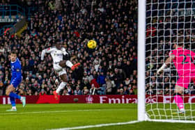 STUNNER: Leeds United's Wilfried Gnonto opens the scoring in the first minute