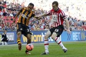 Neill Collins playing for Sheffield United in the FA Cup semi-final in 2014 (Picture: Getty Images)