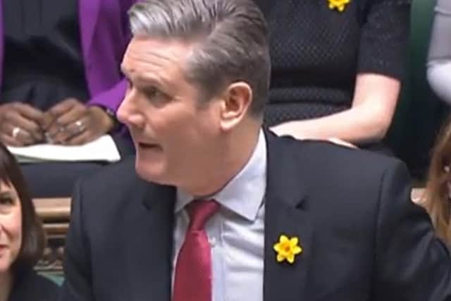 Sir Keir Starmer during Prime Minister's Questions