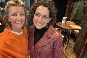 Claire Skjelhaug, owner of Bar Noir and The Believe Boutique, with Hotel Inspector Alex Polizzi. (Pic credit: Claire Skjelhaug)