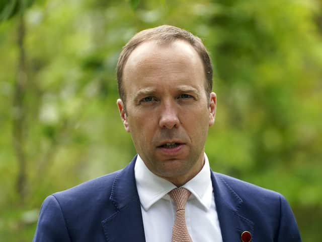 Matt Hancock is the former Secretary of State for Health. PIC: WPA Pool/Getty Images