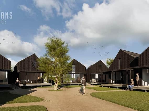 Artist's impression of the veterans village, which aims to provide housing for 100 ex-Service personnel