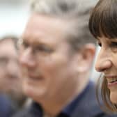 Sir Keir Starmer and Rachel Reeves during a visit to The Manufacturing Technology Centre (MTC), to speak with apprentices and technicians about investment in new industries.