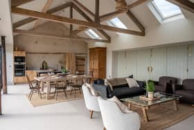 The open plan living space