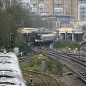 A general view of a train at a platform. PIC: Andrew Matthews/PA Wire