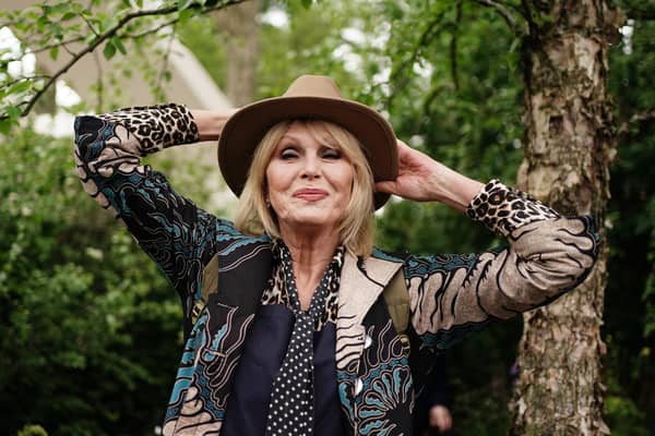 Dame Joanna Lumley poses for a photograph, during the RHS Chelsea Flower Show. Picture: Jordan Pettitt/PA Wire/PA Images.