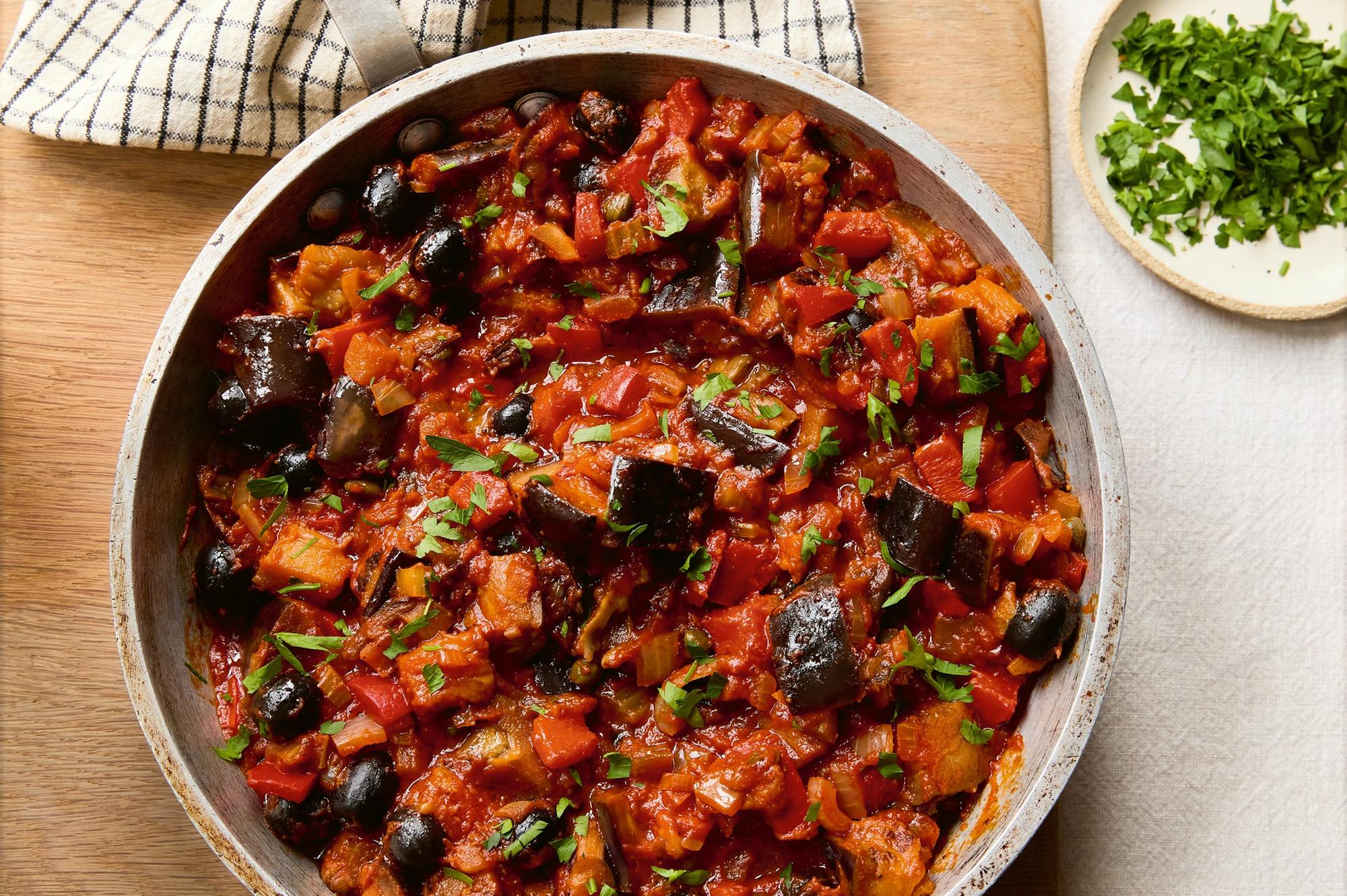 Dame Mary Berry: My Aubergine caponata recipe