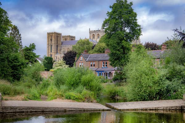 Ripon Cathedral seen by the River Skell. PIC: Tony Johnson