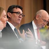 Prime Minister Andy Burnham during a National Economic Council meeting at No 10 North. PIC: Christopher Furlong/PA Wire