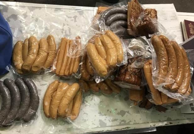 Officers have seized 15kg of pork products from passengers arriving at Hull docks as part of an operation to stop African swine fever from spreading to the UK.