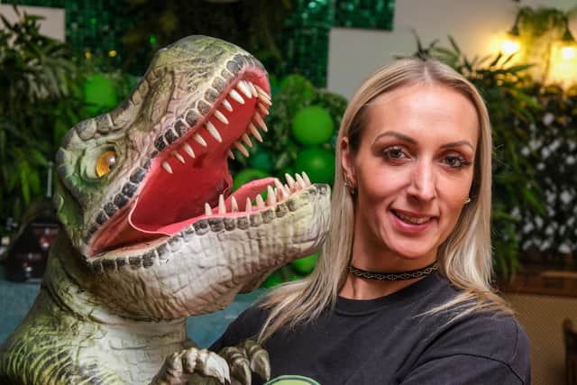 Chantelle Syner prepares to open Jurassica at the former Fighting Cocks pub on Monteney Crescent in Shefffield