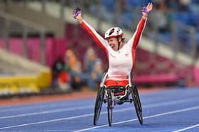 No stopping her: Halifax's Hannah Cockroft added Commonwealth Games gold to her CV in Birmingham last year, but how many Paralympic titles will she end up with?