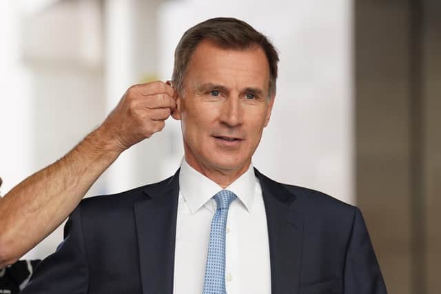 Chancellor Jeremy Hunt unveiled a thirty-point plan of finance industry reforms. PIC: Stefan Rousseau/PA Wire