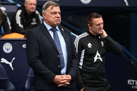 BALANCE: Leeds United caretaker manager Sam Allardyce (pictured with assistant coach Robbie Keane, right) wants his team to play with intelligence