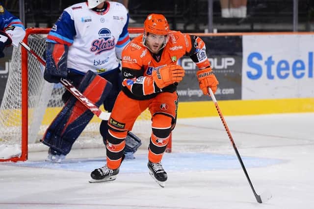 NAMED: Robert Dowd is one of SIX Sheffield Steelers' players named in the GB training squad ahead of the World Championships in Nottingham in APril-May. Picture courtesy of Dean Woolley/Steelers Media/EIHL.