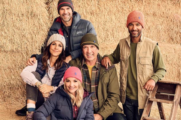 Helen Skelton, Julia Bradbury, Gethin Jones, David Seaman and Sean Fletcher are all involved in the new mental health campaign Hats On For Mind. Picture: David Venni/Mind/PA Wire