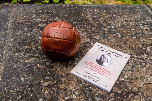 Heeley Parish Church, Heeley, Sheffield, has buired in it's grounds Sir Nathaniel Creswick KCB an English footballer who co-founded Sheffield FC, the oldest football club in the world, in 1857. Picture By Yorkshire Post Photographer,  James Hardisty.