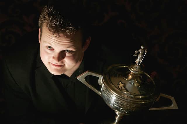 The breakthrough: Shaun Murphy was a relative unknown when he won the world title in 2005 (Picture: Getty Images)