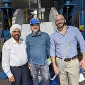Left to right: HS Dhanjal, Sr. VP projects & technical at Apar Industries; Christopher Clarke, operations director at AssetCool and Dr Niall Coogan, CEO of AssetCool.
