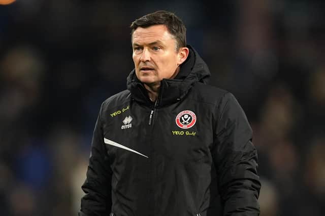 No more answers: Sheffield United manager Paul Heckingbottom looks dejected after the Premier League match at Turf Moor, Burnley (Picture: Martin Rickett/PA)