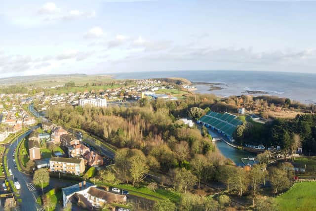 Scarborough North Bay Drone Shot Panorama. NYC