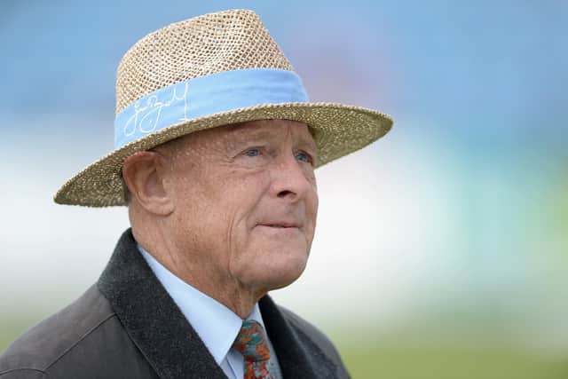 Former Yorkshire and England batsman Geoffrey Boycott (Photo by Gareth Copley/Getty Images)
