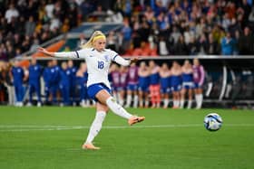 Substitute Chloe Kelly added another memorable moment to her Lionesses CV. Image: Justin Setterfield/Getty Images