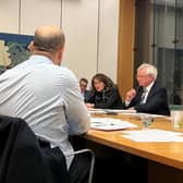 From left to Right- MS3 CEO Guy Miller, Connexin CEO Furqan Alamgir, Hull East Labour MP Karl Turner, Hull North Labour MP Diana Johnson and Haltemprice and Howden Conservative MP David Davis at a meeting to discuss the roll out of broadband infrastructure