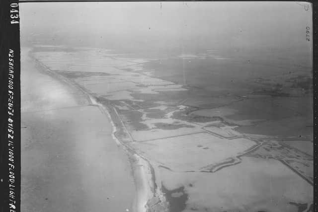 The pic was taken by the RAF following the tidal surge of 1953