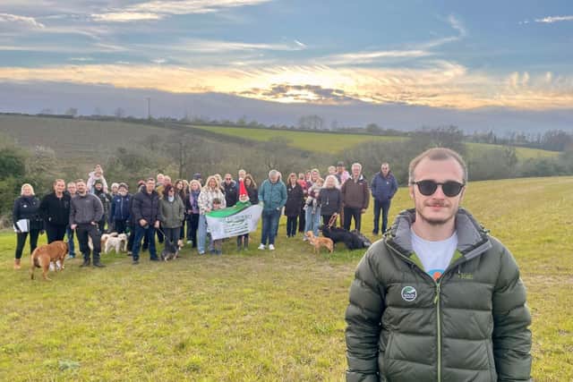 Jonathan Hobson and the S12 Green Belt group. Credit: BBC