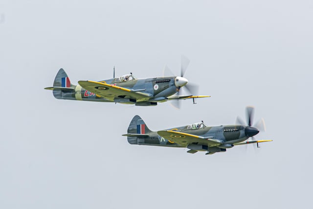 Spitfires in formation