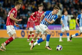 EVERYTHING BUT THE GOAL: Huddersfield Town's Jack Rudoni