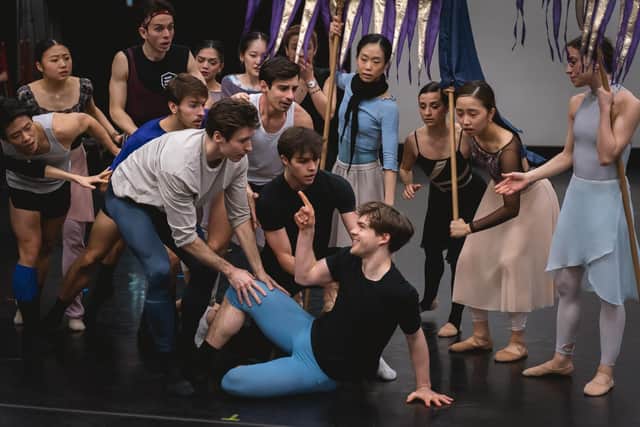 Northern Ballet dancers in rehearsal for Romeo & Juliet, opening at Leeds Grand Theatre this week. Picture: Emily Nuttall
