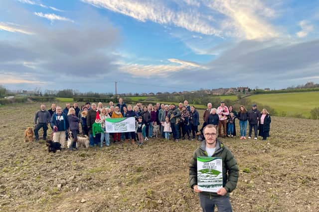 Jonathan Hobson and the S12 Green Belt group. Credit: BBC