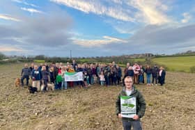 Jonathan Hobson and the S12 Green Belt group. Credit: BBC