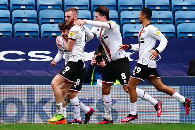 Sheffield United's James McAtee celebrates scoring their side's second goal of the game during the Sky Bet Championship match at The Den, London. Picture: Victoria Jones/PA Wire