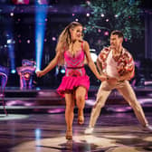 Helen Skelton and Gorka Marquez during the live show of Strictly Come Dancing on BBC1.  Photo credit: Guy Levy/BBC/PA Wire