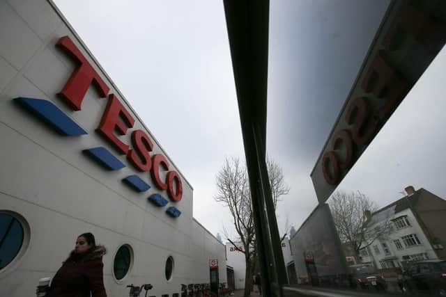 For the six months to August 29, Tesco’s sales excluding fuel and VAT totalled £33.8bn. (Photo by DANIEL LEAL/AFP via Getty Images)
