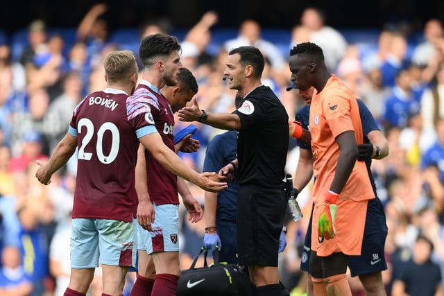 One decisions has gone for and one against the Blues. The call in their favour came when Maxwel Cornet's goal was disallowed for a foul in the build-up by Jarrod Bowen on goalkeeper Edouard Mendy with the PGMOL later admitting it was effectively the wrong decision.
