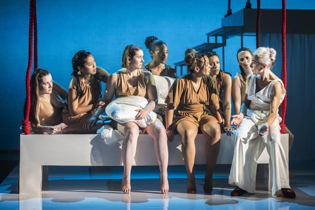 Amelia Bullmore in The Penelopiad at York Theatre Royal. Picture: Pamela Raith Photography.